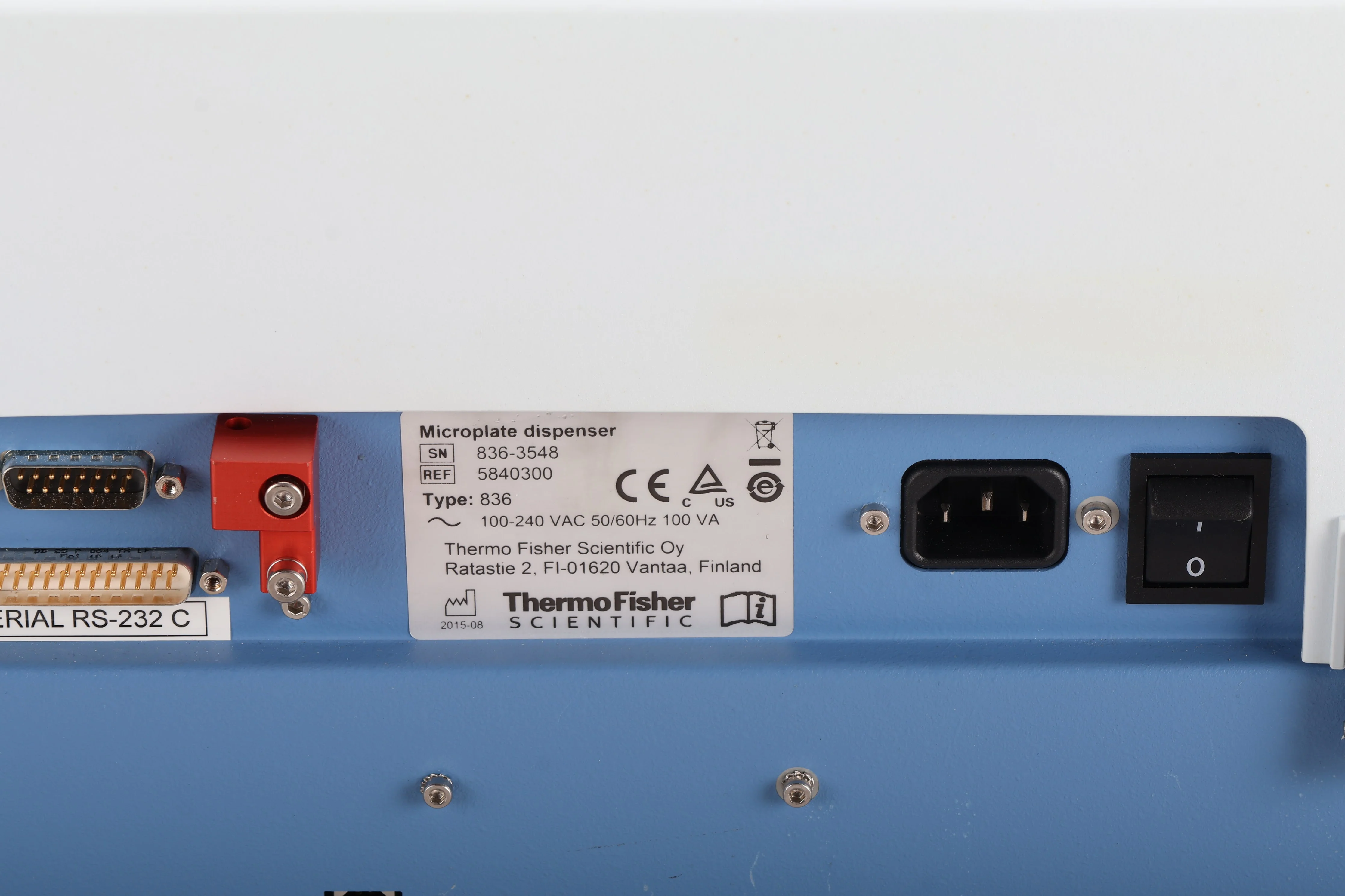 Thermo Scientific 5840300 836 Microplate Dispenser W/ Power Cable and Manual - Image 5