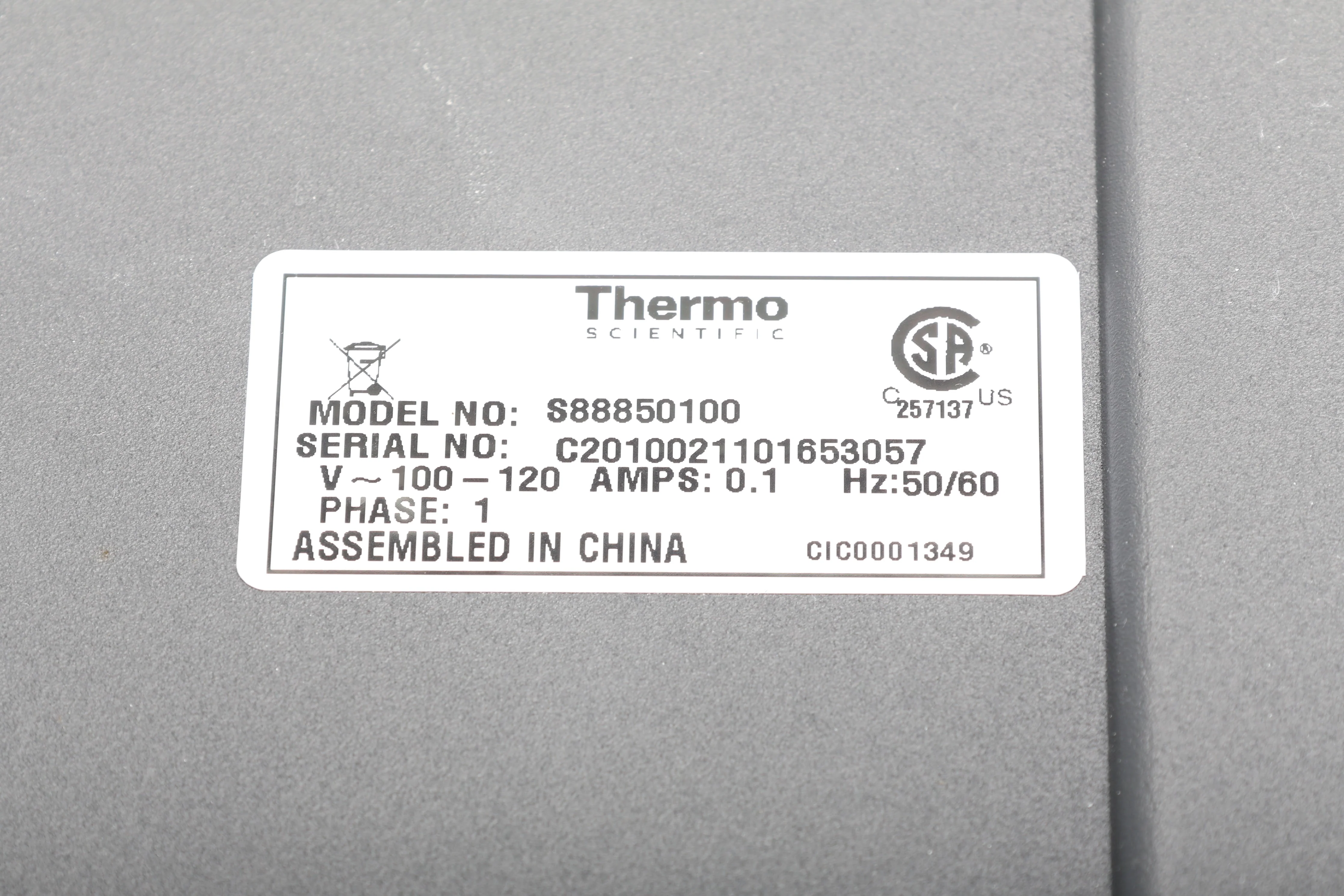 Thermo Scientific 888850100 Magnetic Stirrer With Power Cable - Fair Condition - Image 5