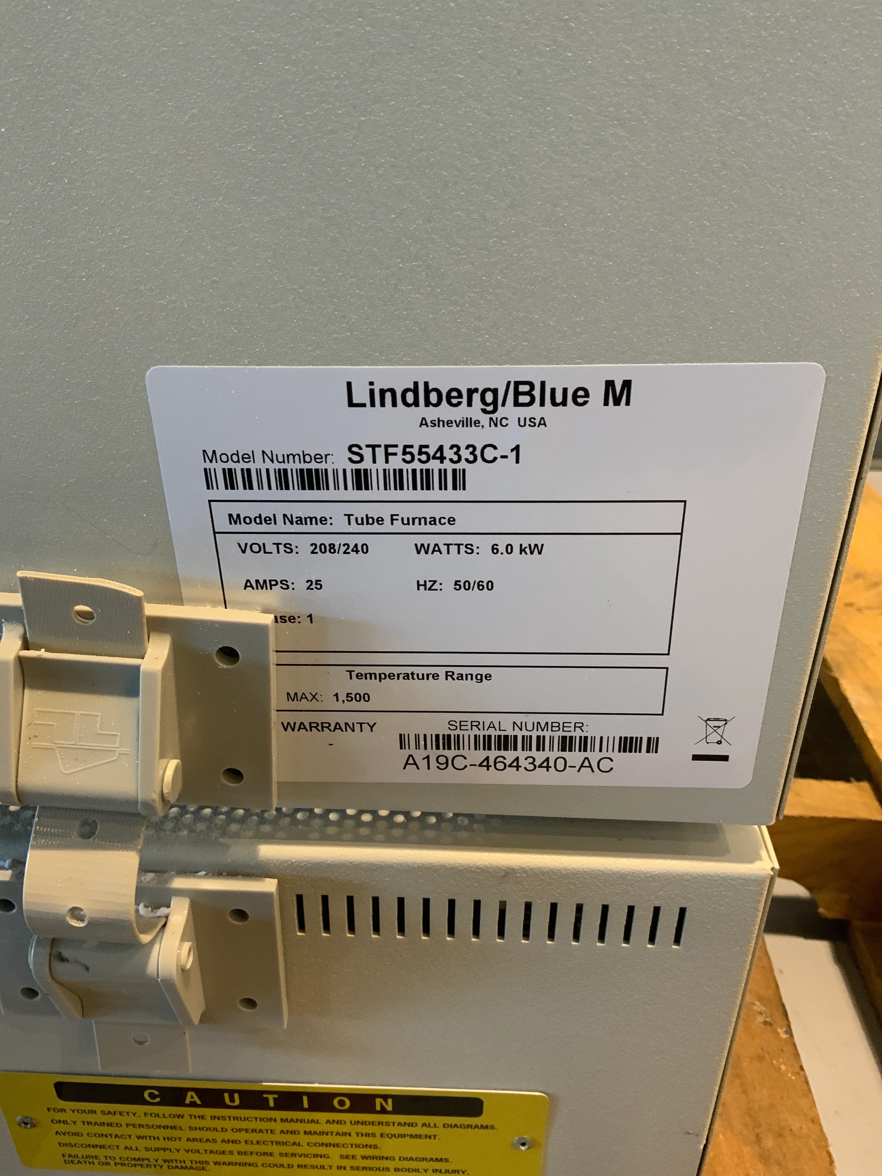 Thermo Scientific STF55433C-1 Lindberg/Blue M GP Tube Furnace - AS IS - Image 5