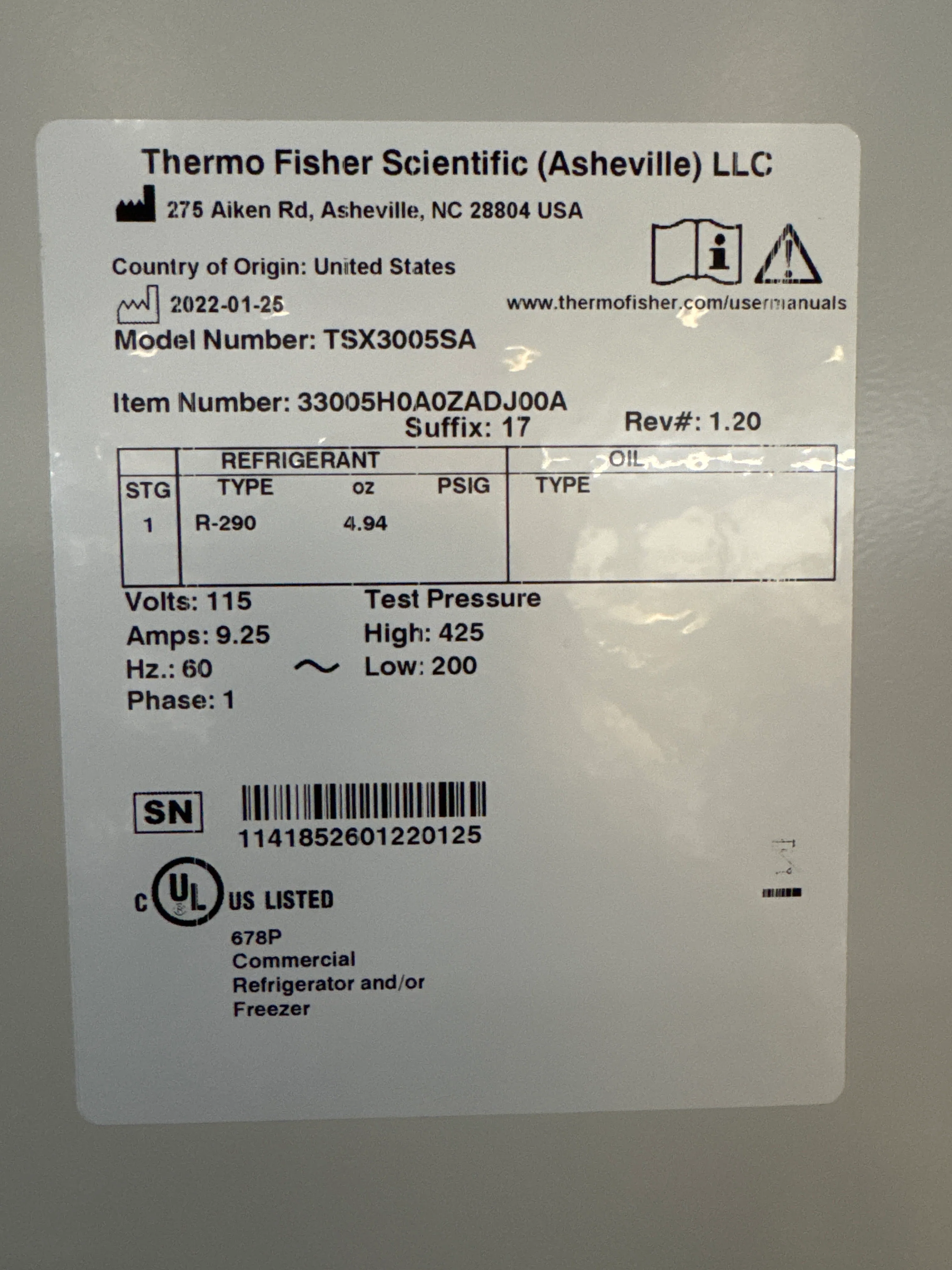 Thermo Scientific TSX3005SA Bio Medical Laboratory Refrigerator With 4x Shelves - Image 5