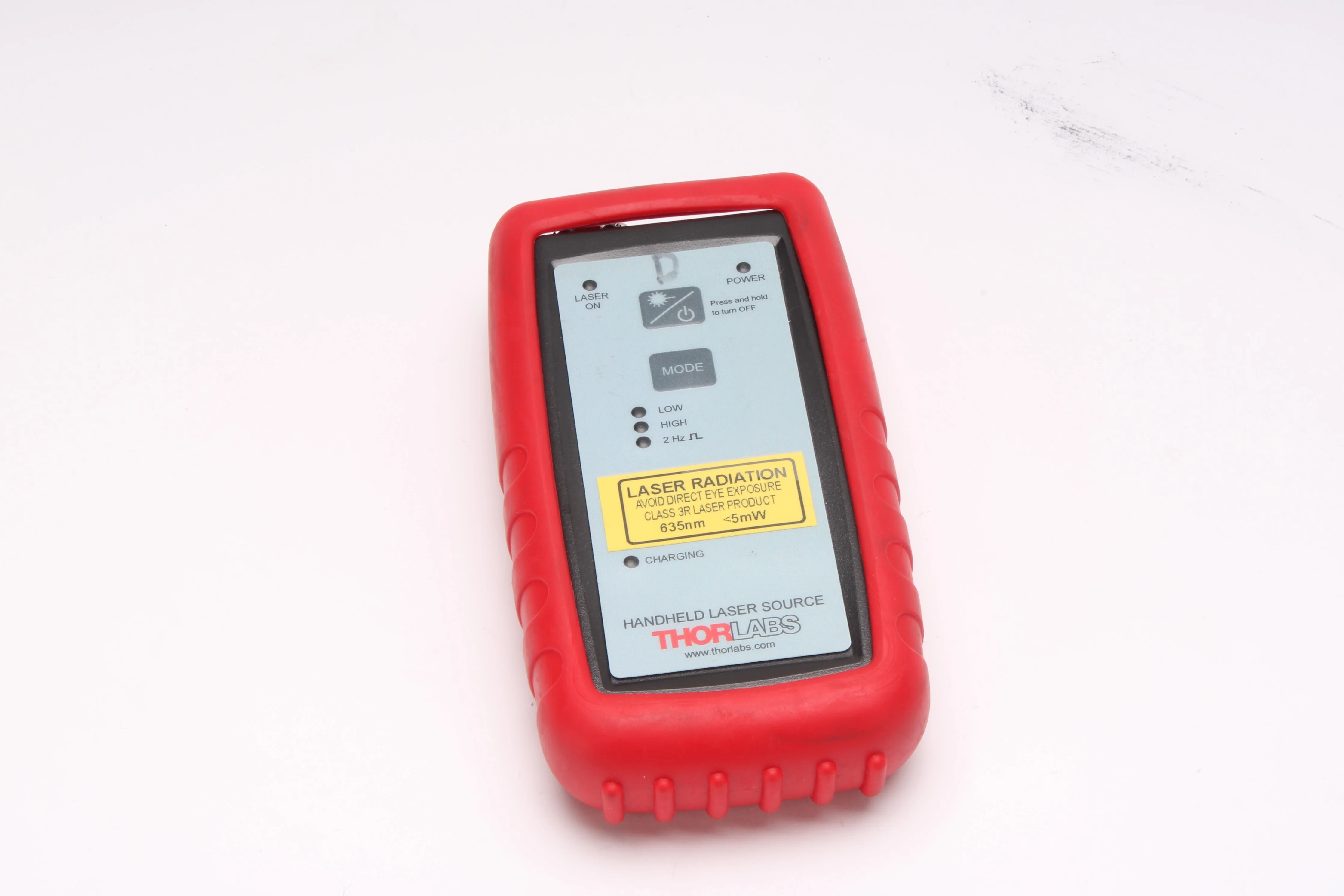 Thorlabs HLS635 Handheld Laser Source 635nm 5mW With Rubber Case - Bad Battery
