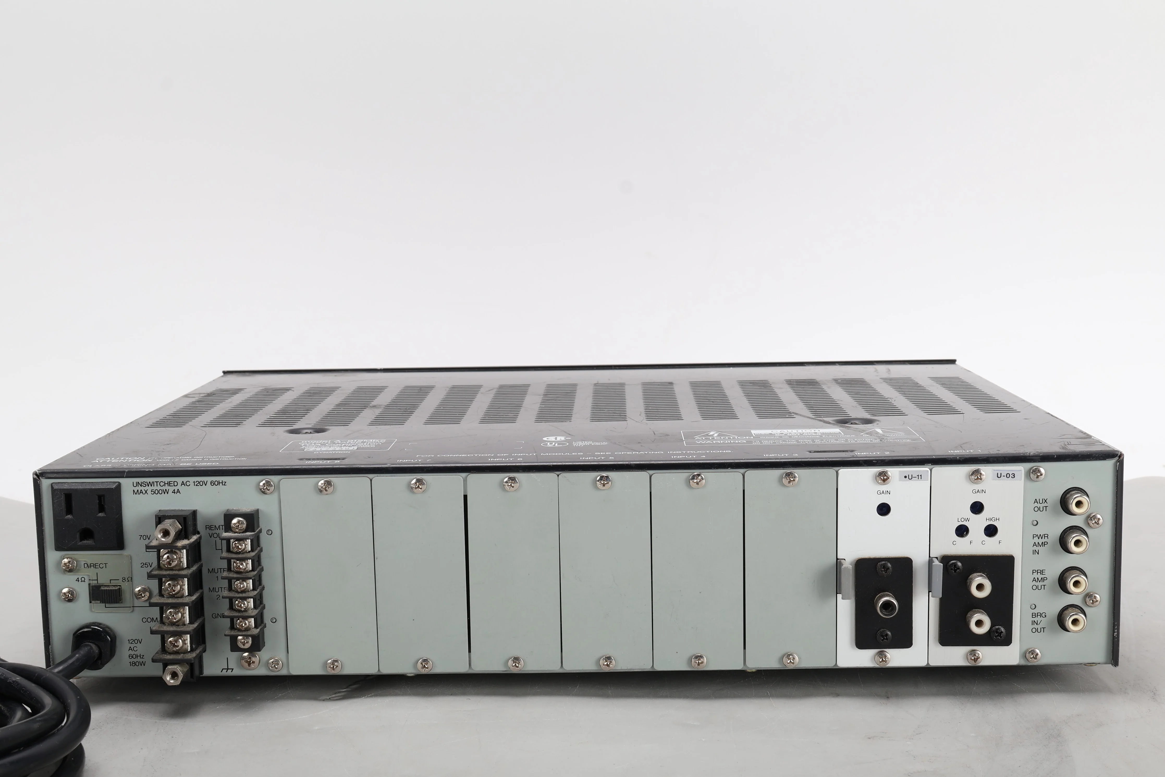 TOA A-912MK2 900 Series II Mixer Power Amplifier With U-11 & U-03 Fair Condition - Image 6