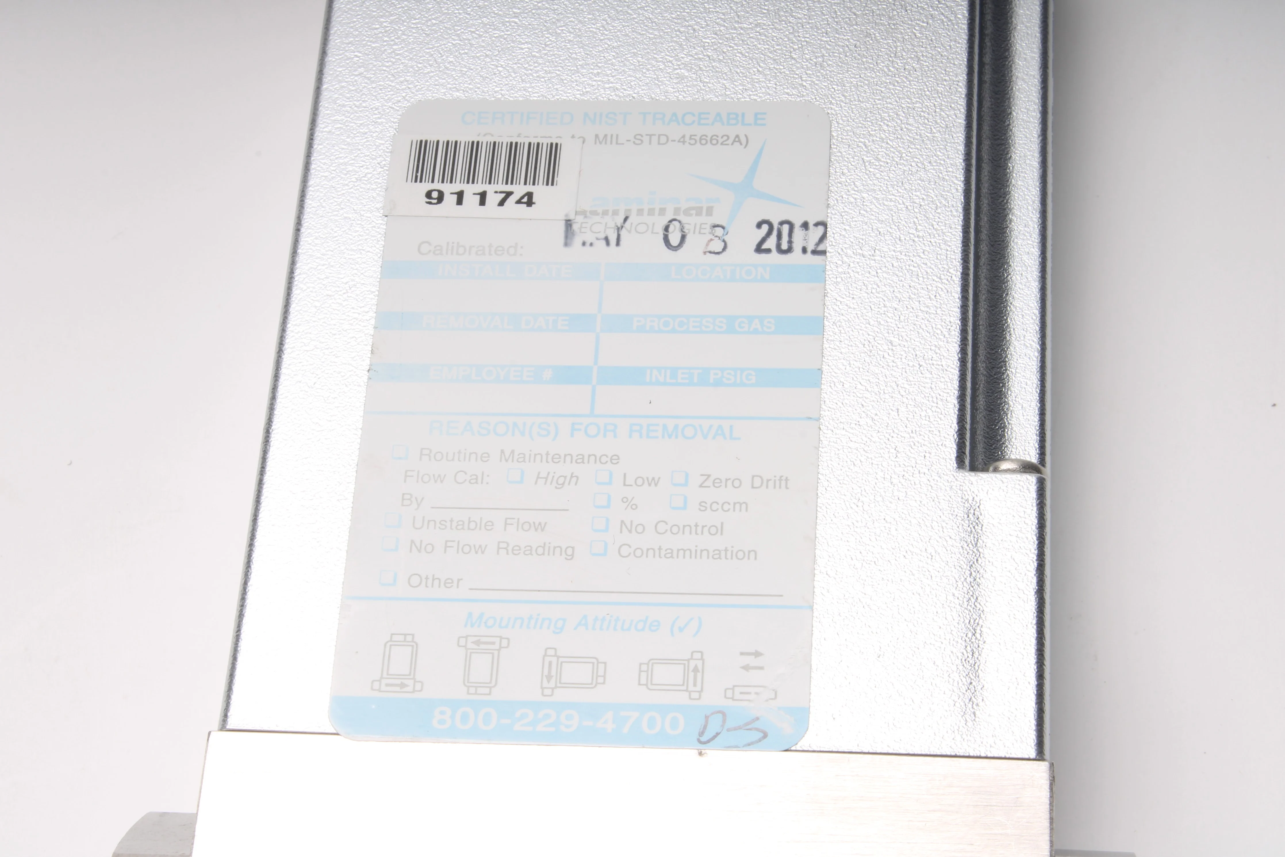 Tylan FC-280SA RNG:100 SCCM Gas:NH3 Mass Flow Controller - Image 7