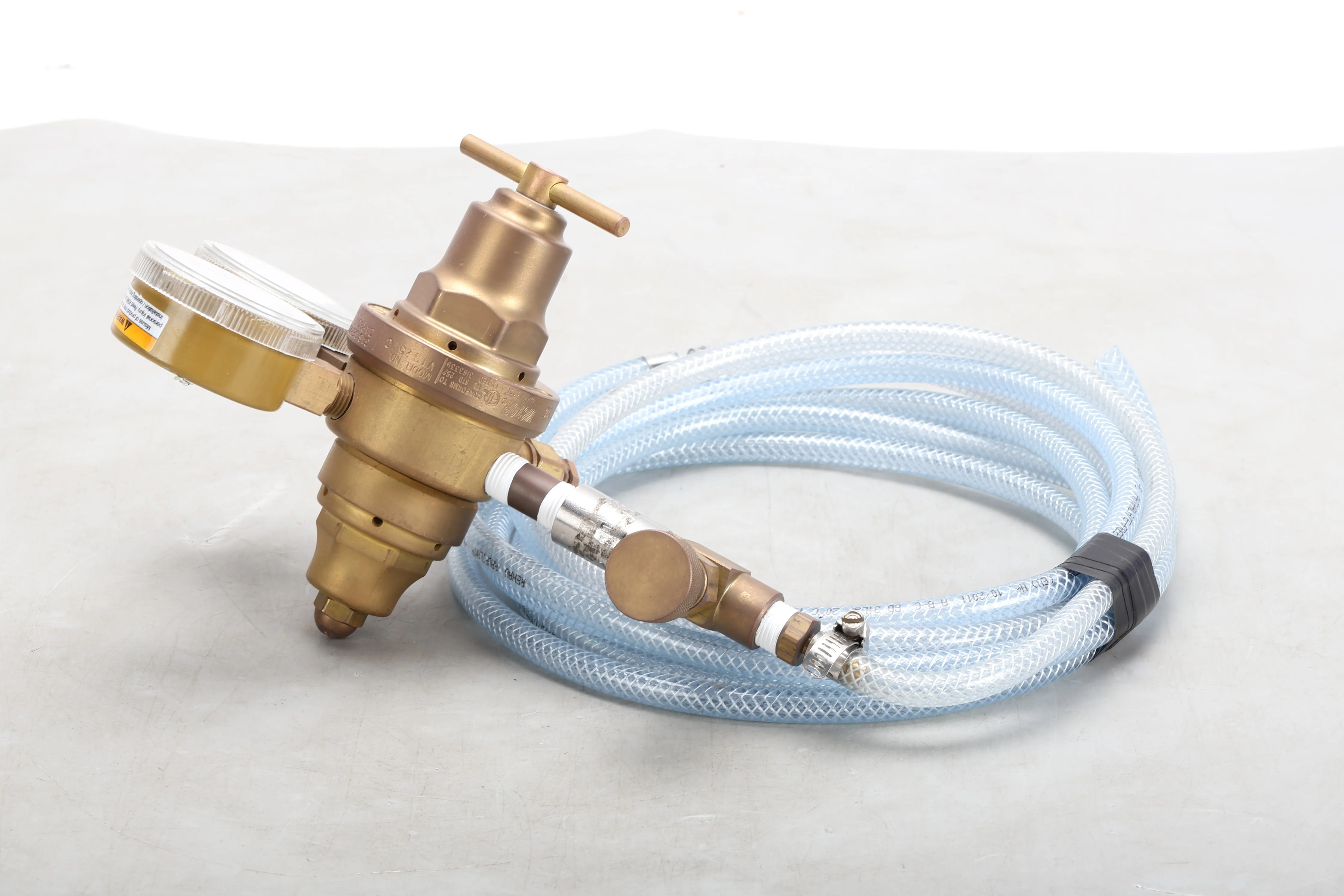 Victor Equipment VTS253C Regulator Gas Valve Gauge W/ Length of Clear Tubing - Image 4