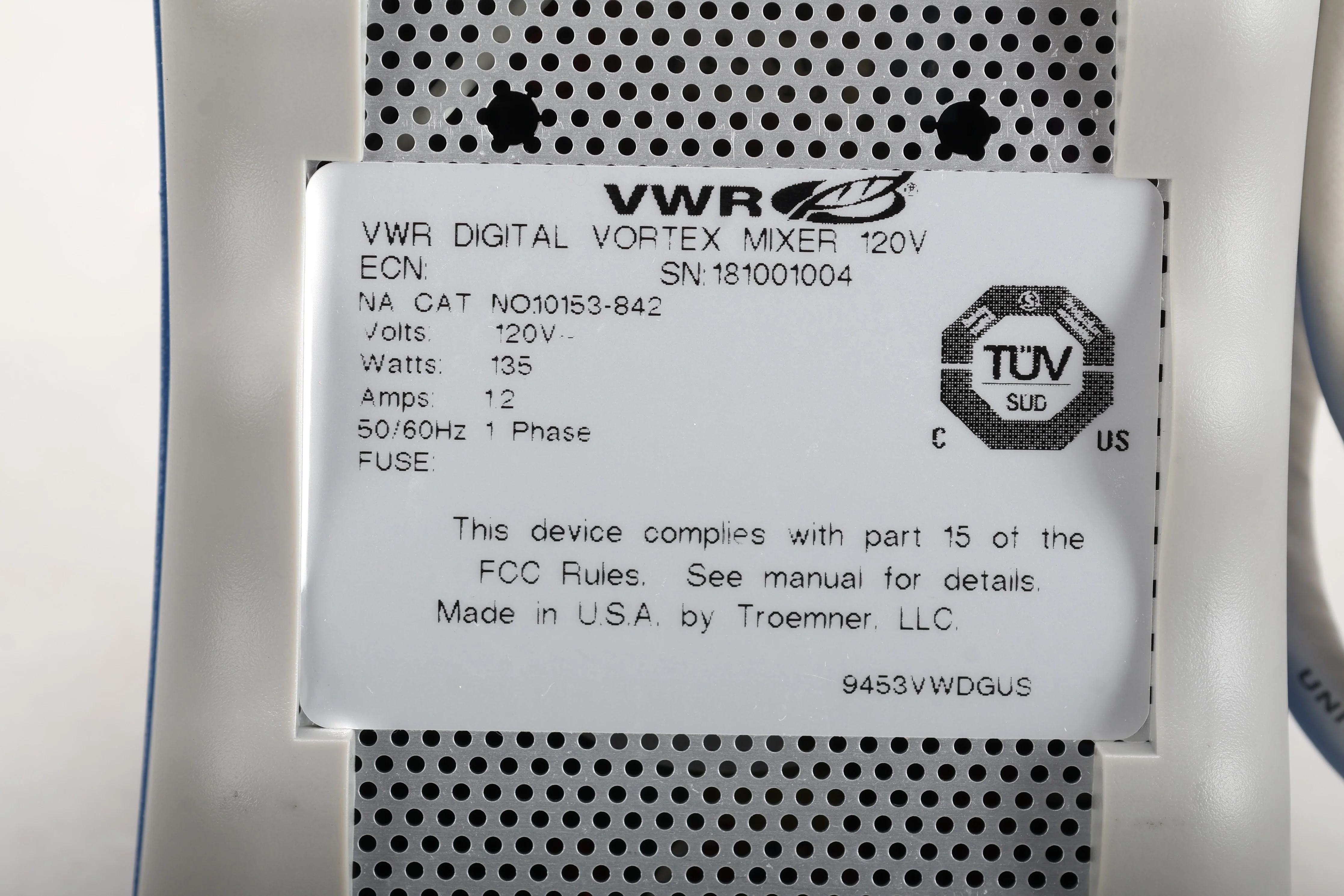 VWR 10153-842 Digital Vortex Mixer - Image 5