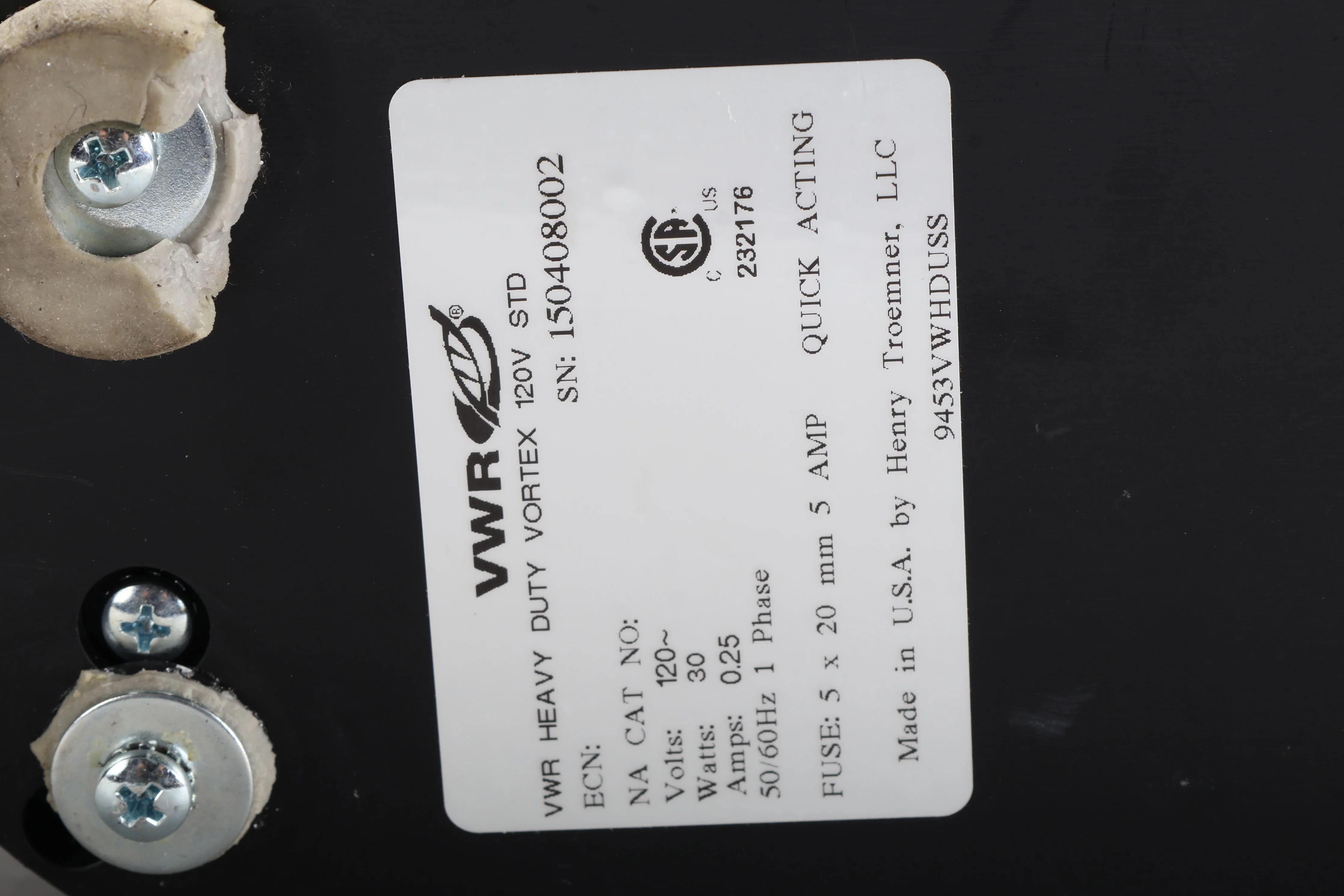 VWR 97043-562 Standard Heavy Duty Vortex Mixer With Power Cable - Image 5