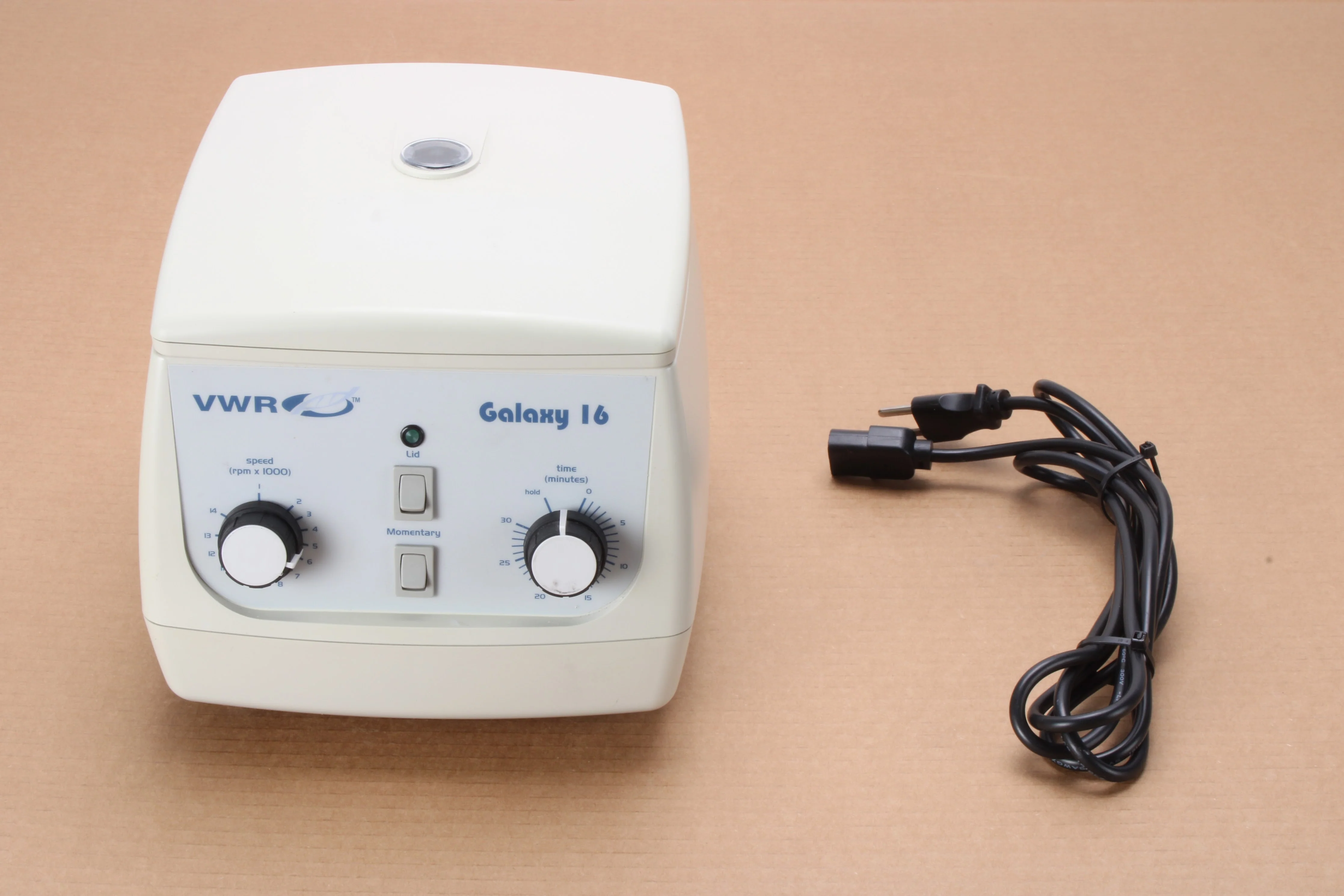 VWR Galaxy 16 MicroCentrifuge 15120-102 W/ Generic 18 Place Rotor & Power Cable