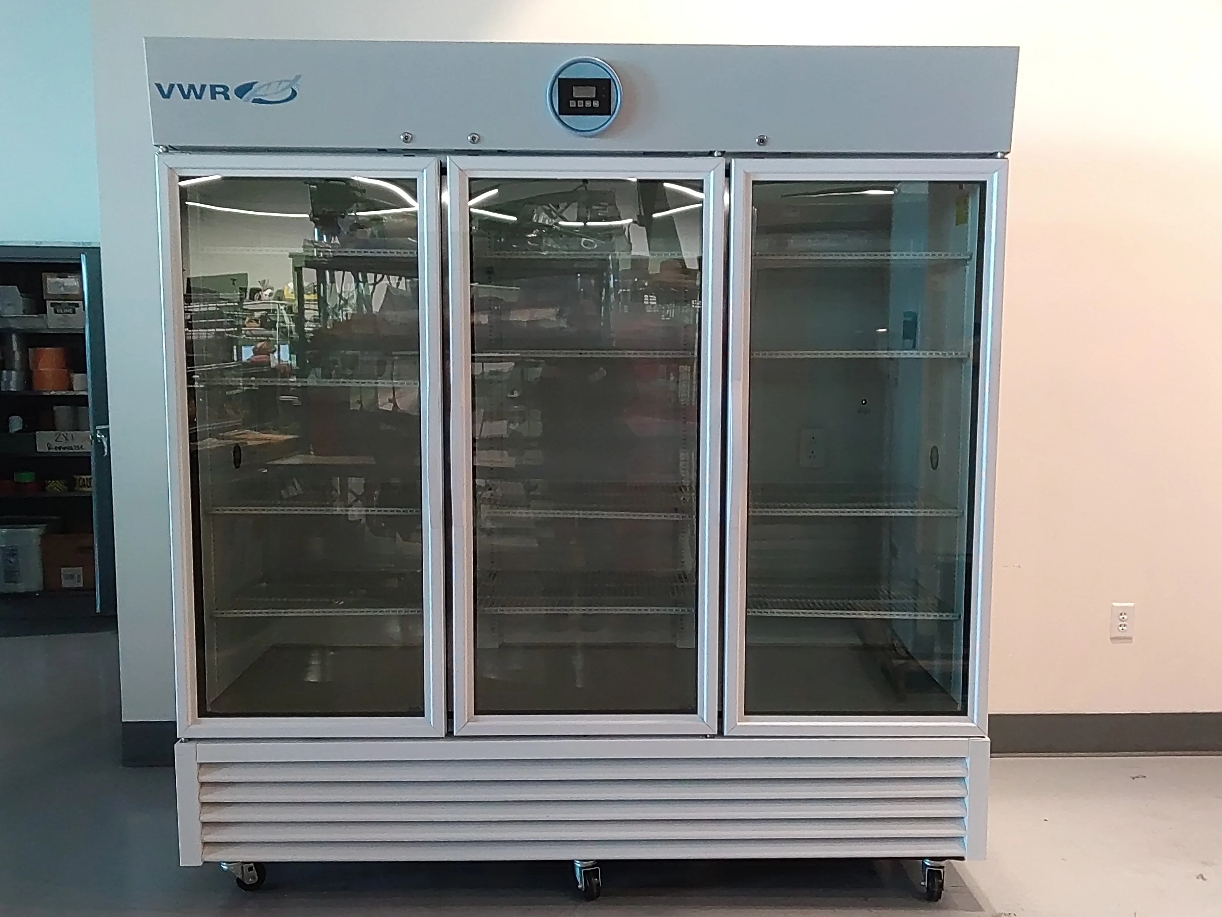 VWR HCCS-72 Triple Door High Performance Refrigerator 115V With 12x Shelves