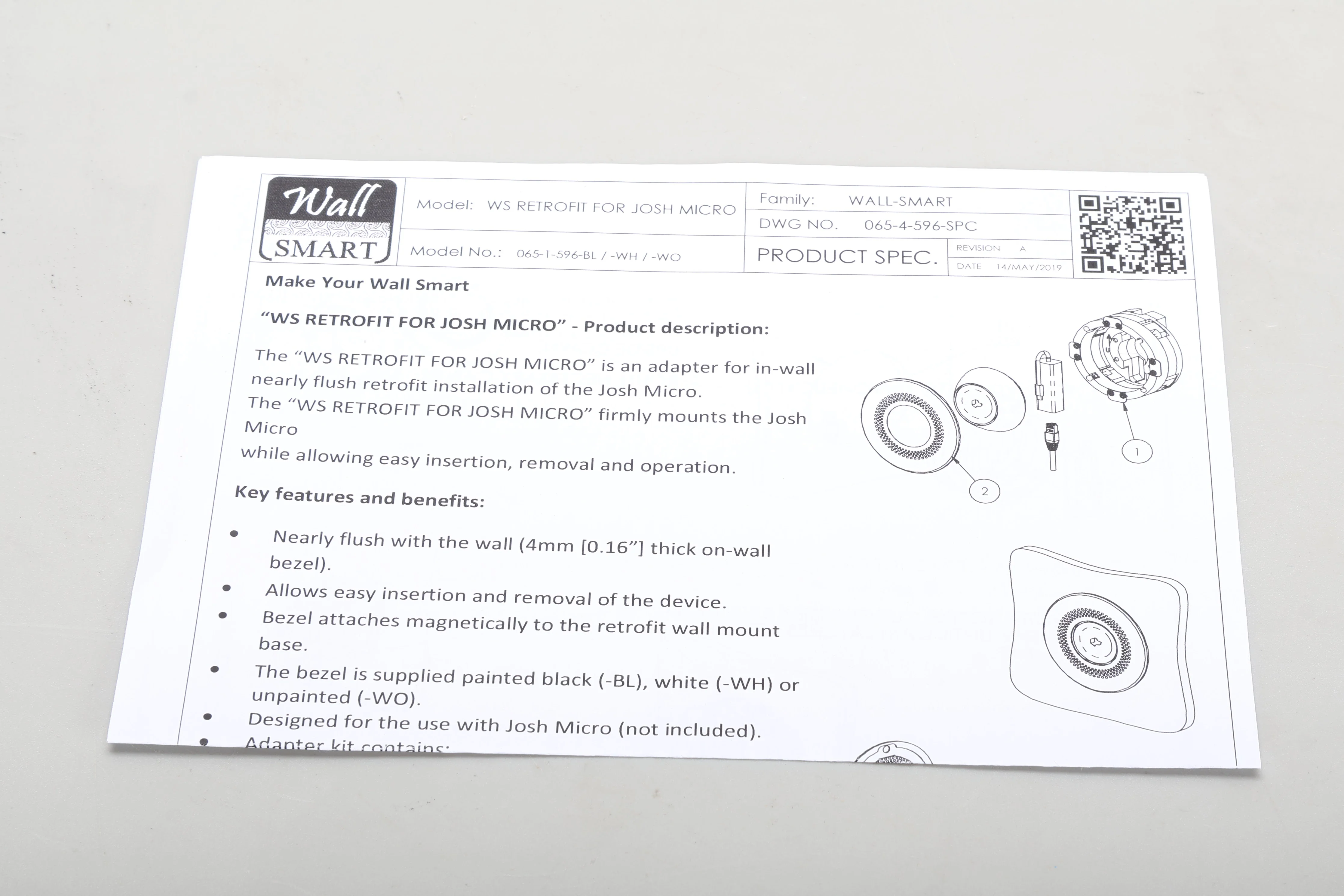 Wall-Smart 065-1-596-WH In-Wall Flush Mount Bracket - Image 10
