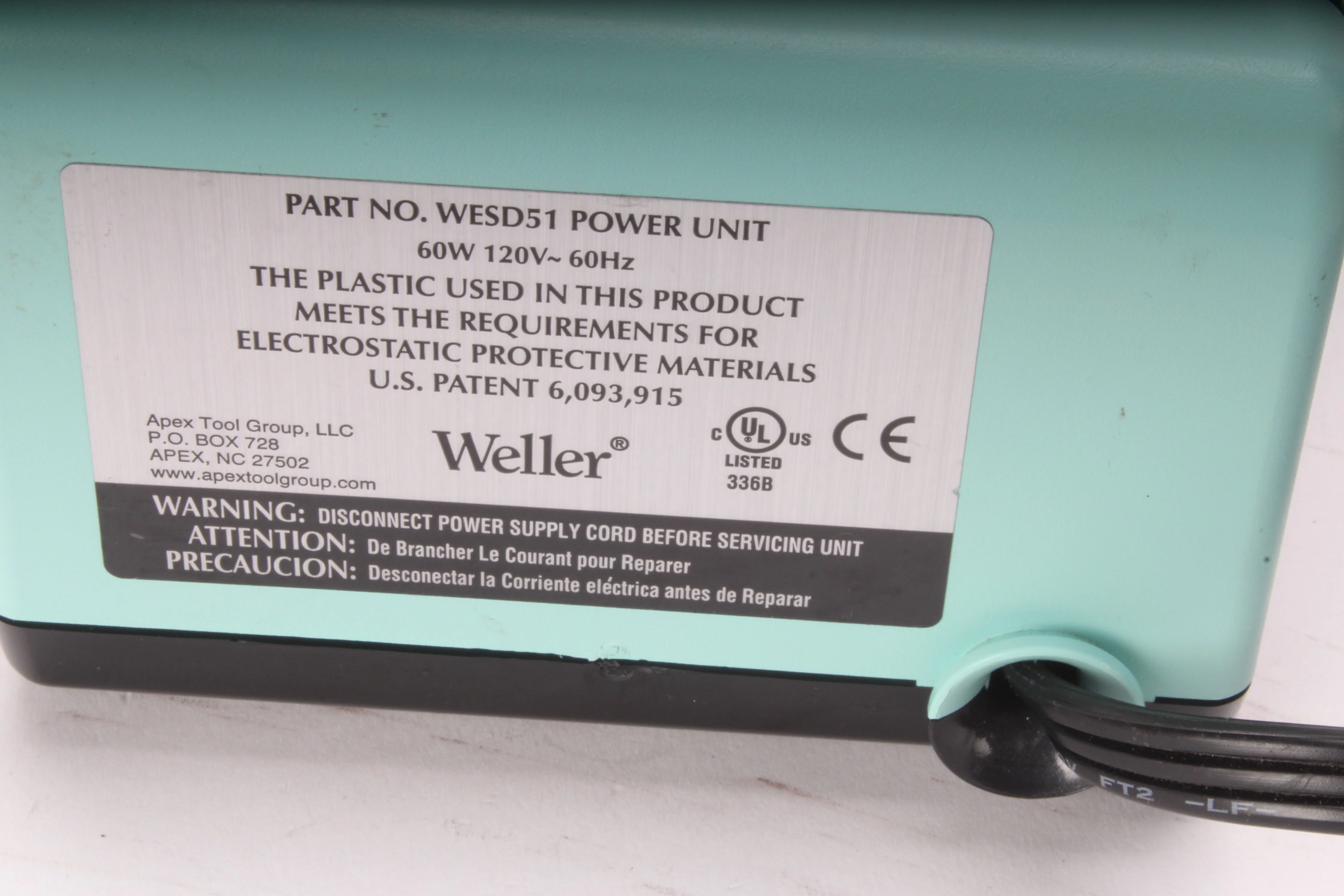 Weller WESD51 Soldering Station With Stand - No Pencil - Fair Condition - Image 7