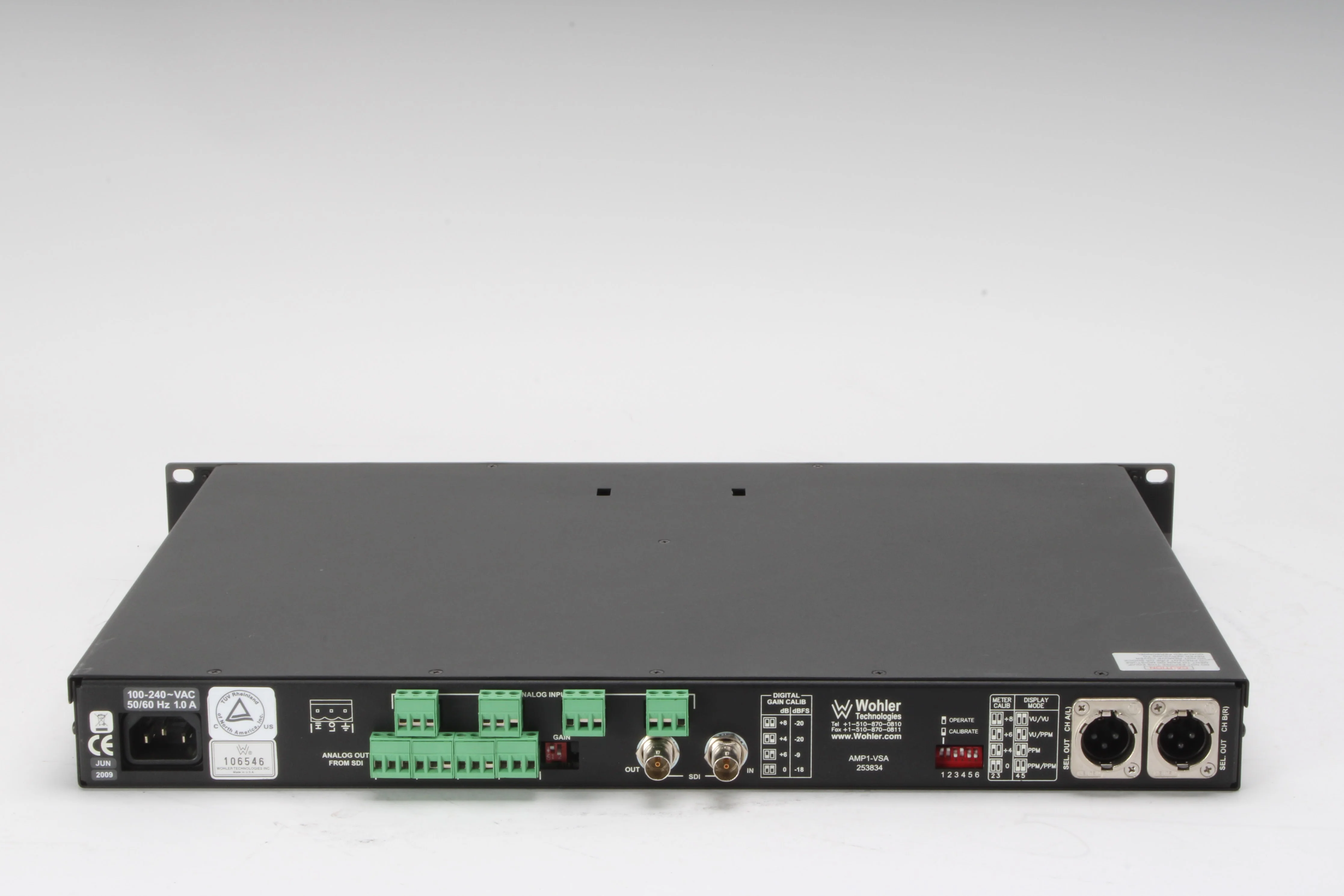 Wohler Technologies AMP1-VSA Digital Audio Monitor Panel - Image 3