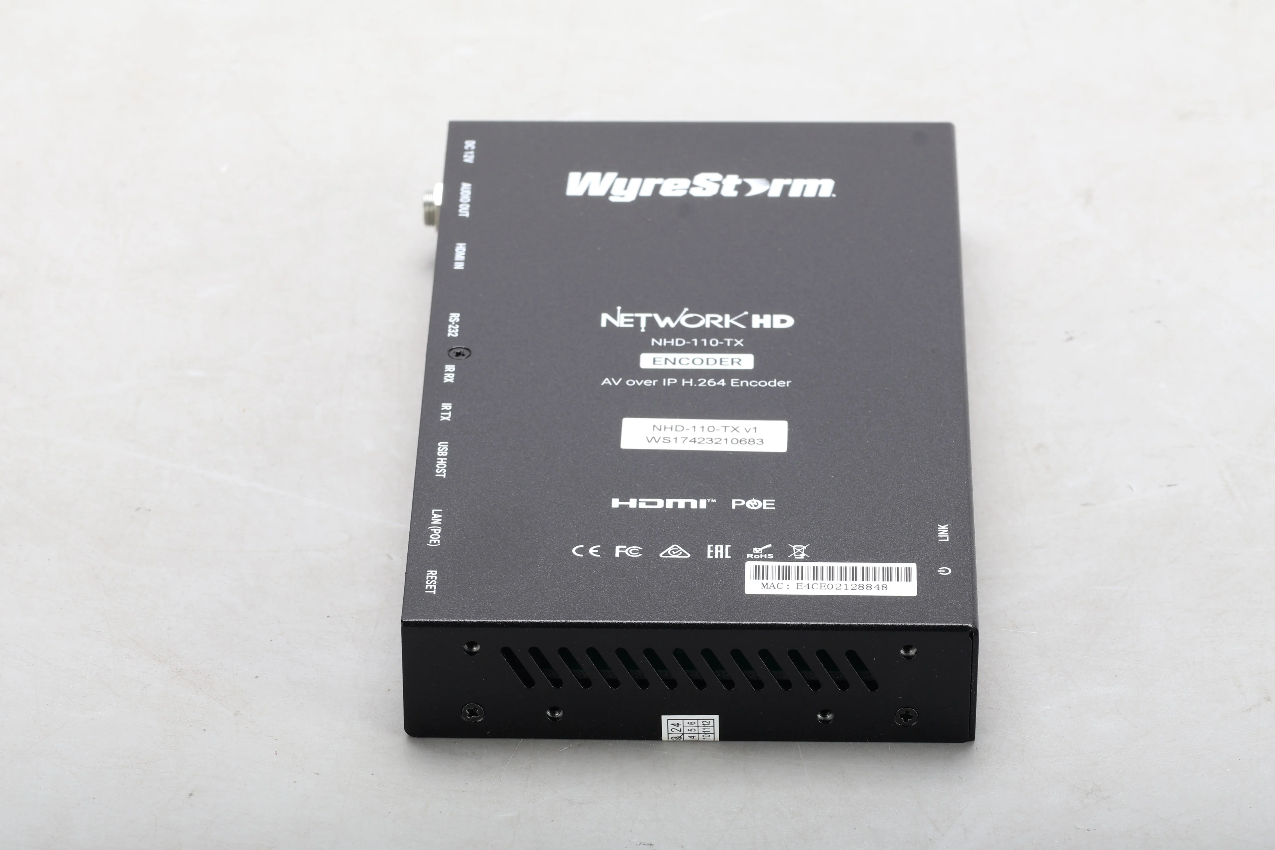 Wyrestorm NHD-110-TX 1080p HD Low BandWidth H.264/H.265 AVoIP Encoder - Open Box - Image 2