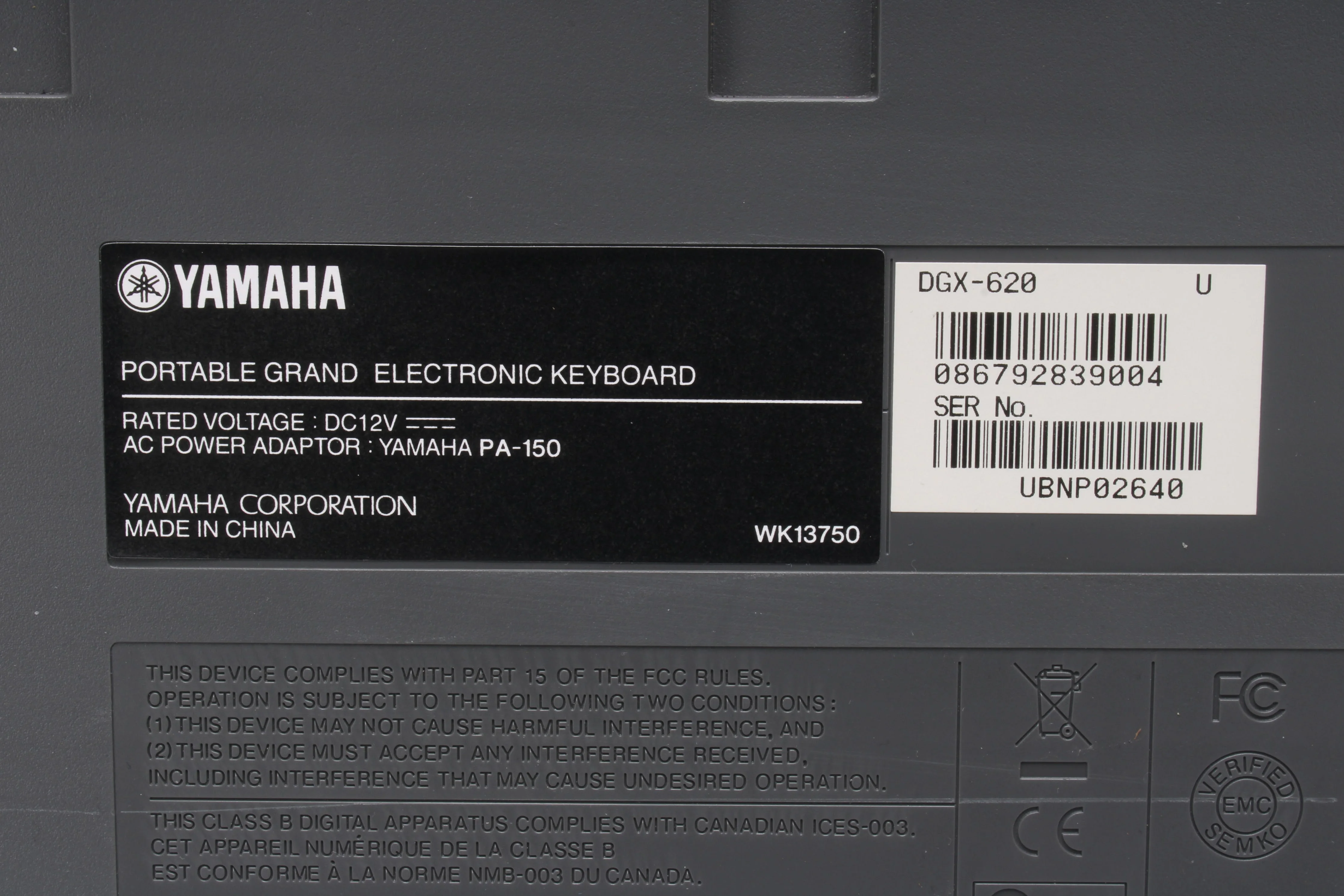 Yamaha DGX-620 88-Key Electronic Piano Keyboard - AS IS - Image 7