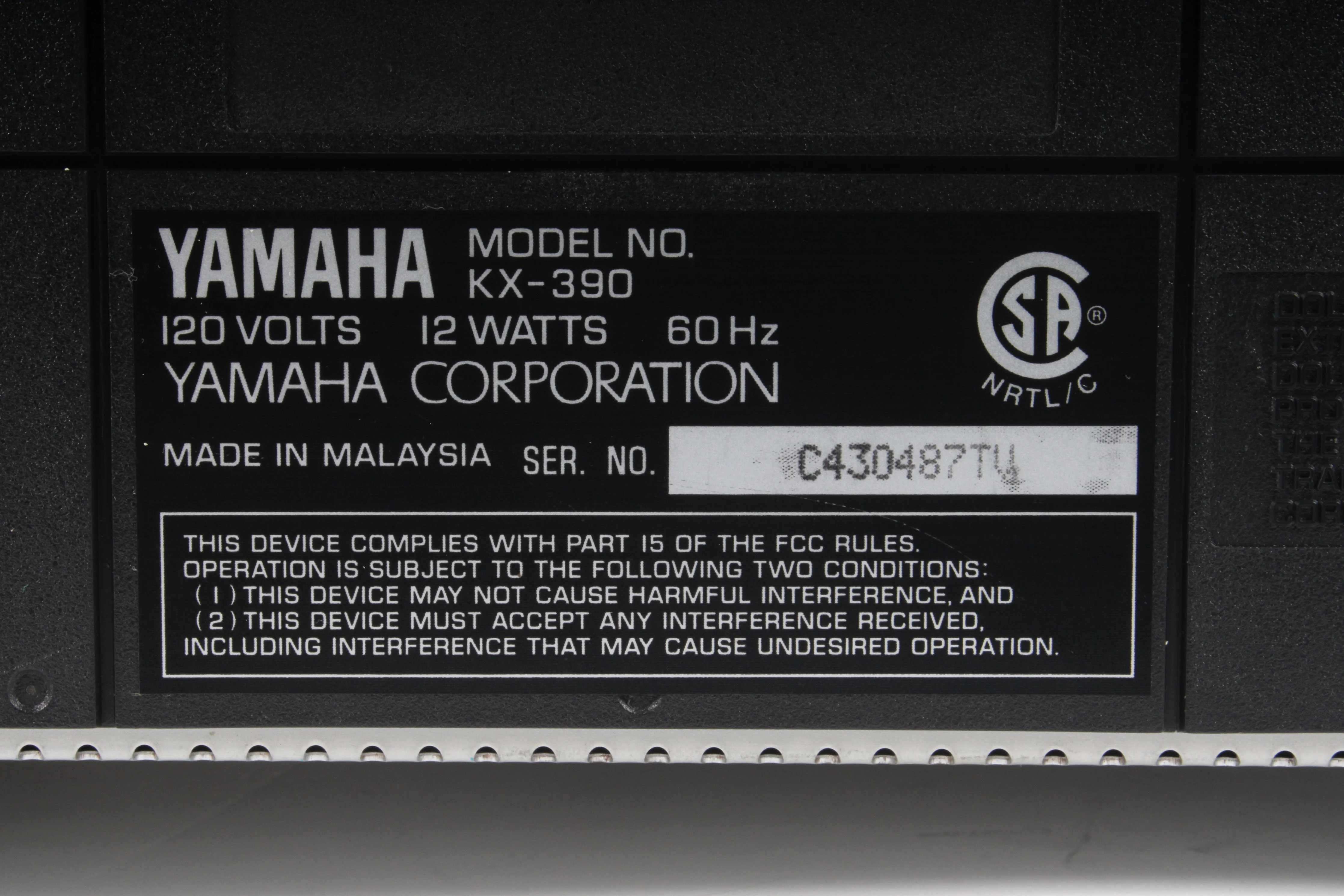 Yamaha KX-390 Natural Sound Stereo Cassette Deck - Image 6