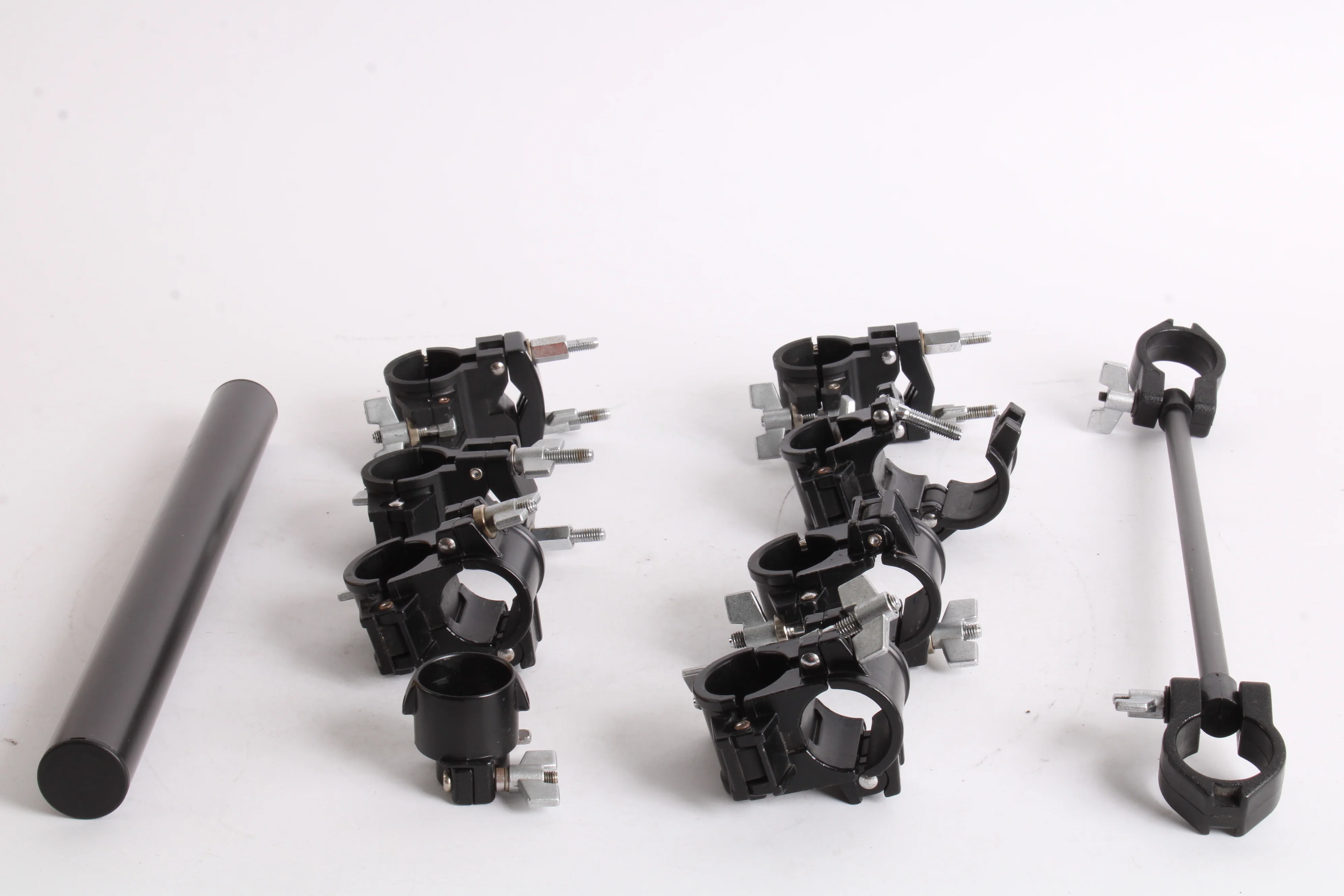 Yamaha PCY Clamps Lot Set of 9 + Cross Bar with 2 Clamps