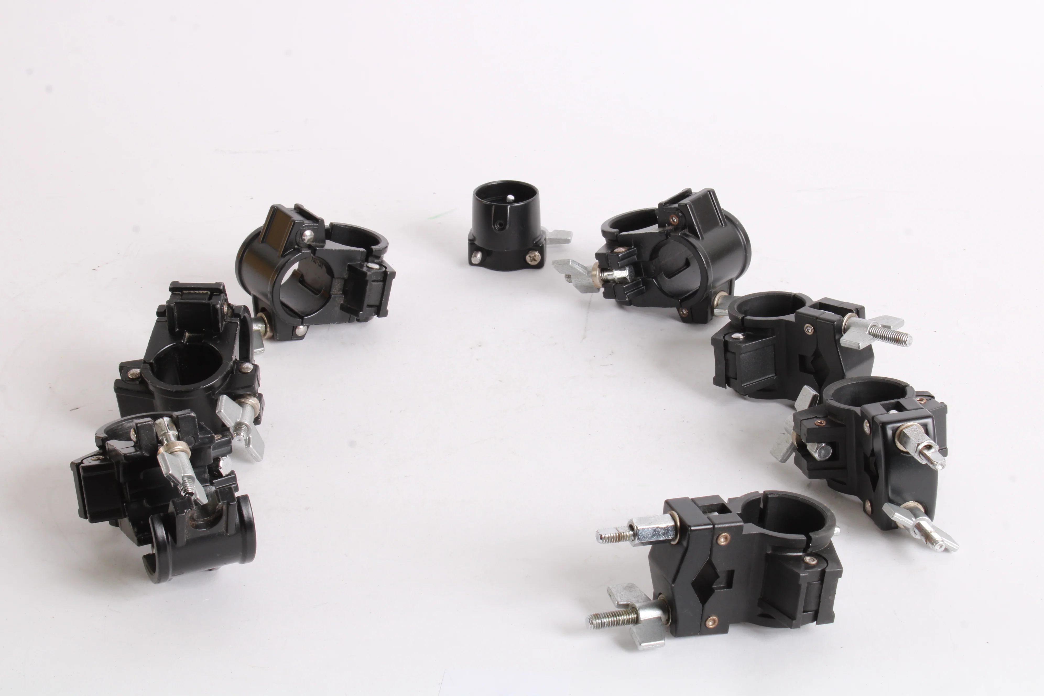 Yamaha PCY Clamps Lot Set of 9 + Cross Bar with 2 Clamps - Image 3