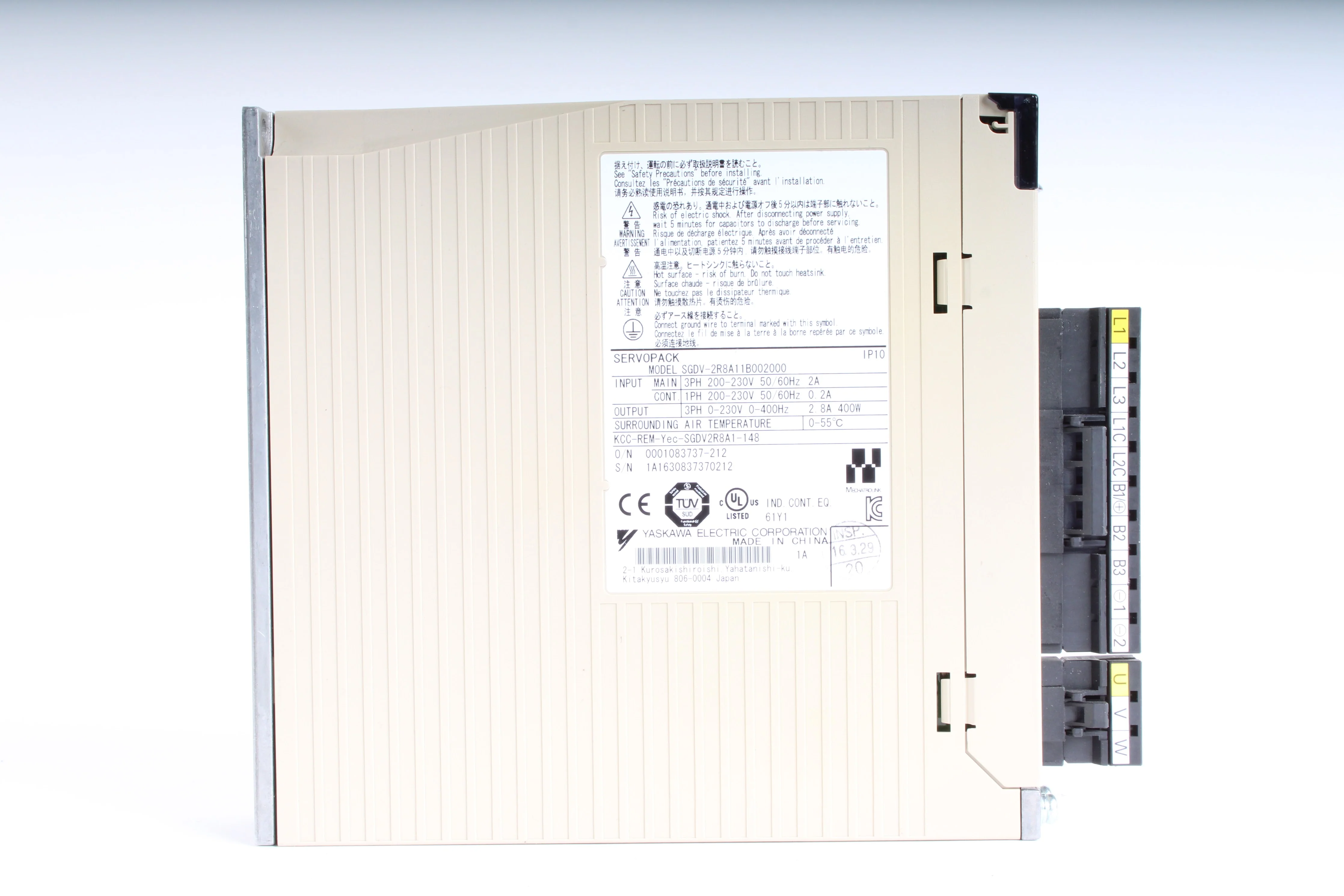 Yaskawa SGDV-2R8A11B002000 Servopack Servo Drive - Image 6