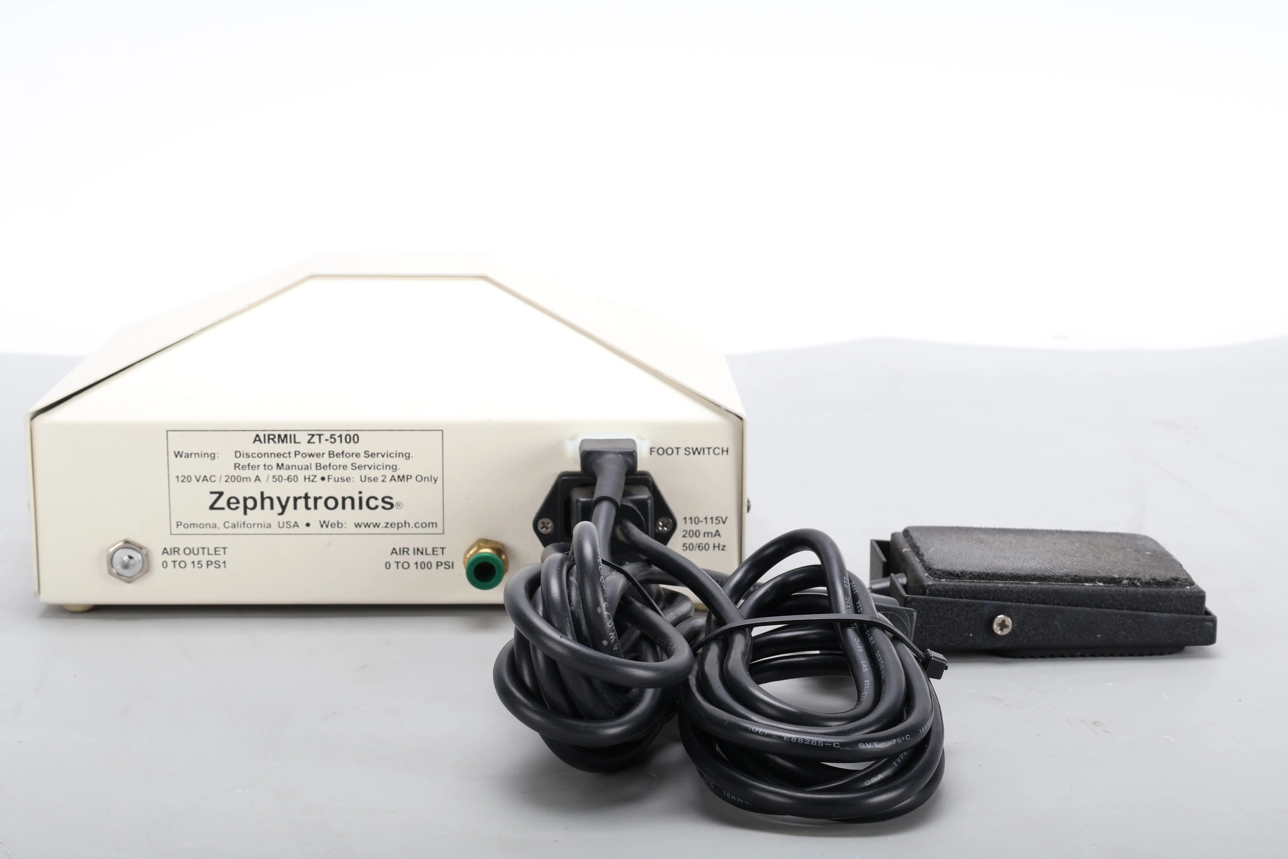 Zephyrtronics AirMill ZT-5100 Automatic Dispensing System W/ Foot Pedal & Cable - Image 5